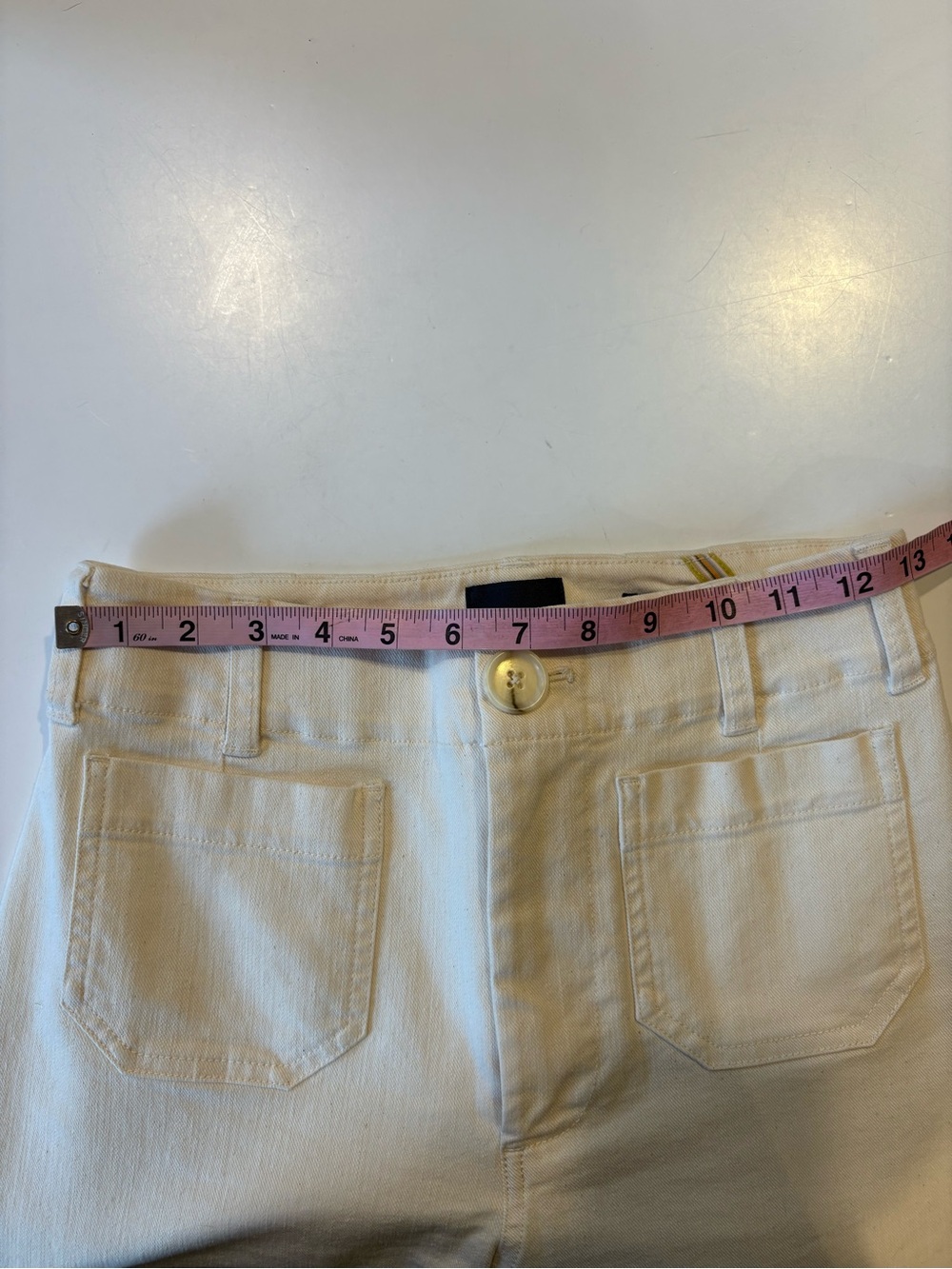 Anthropologie || Maeve Denim Colette Cropped Wide Leg Jeans Floral Embroidered - Picture 8 of 11